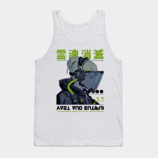 Spaceman Cyberpunk Girl Futuristic Style Tank Top